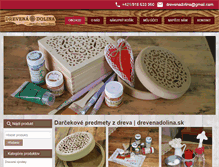 Tablet Screenshot of drevenadolina.sk